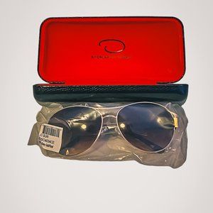 Oscar De La Renta 59mm Aviator Sunglasses | New With Case